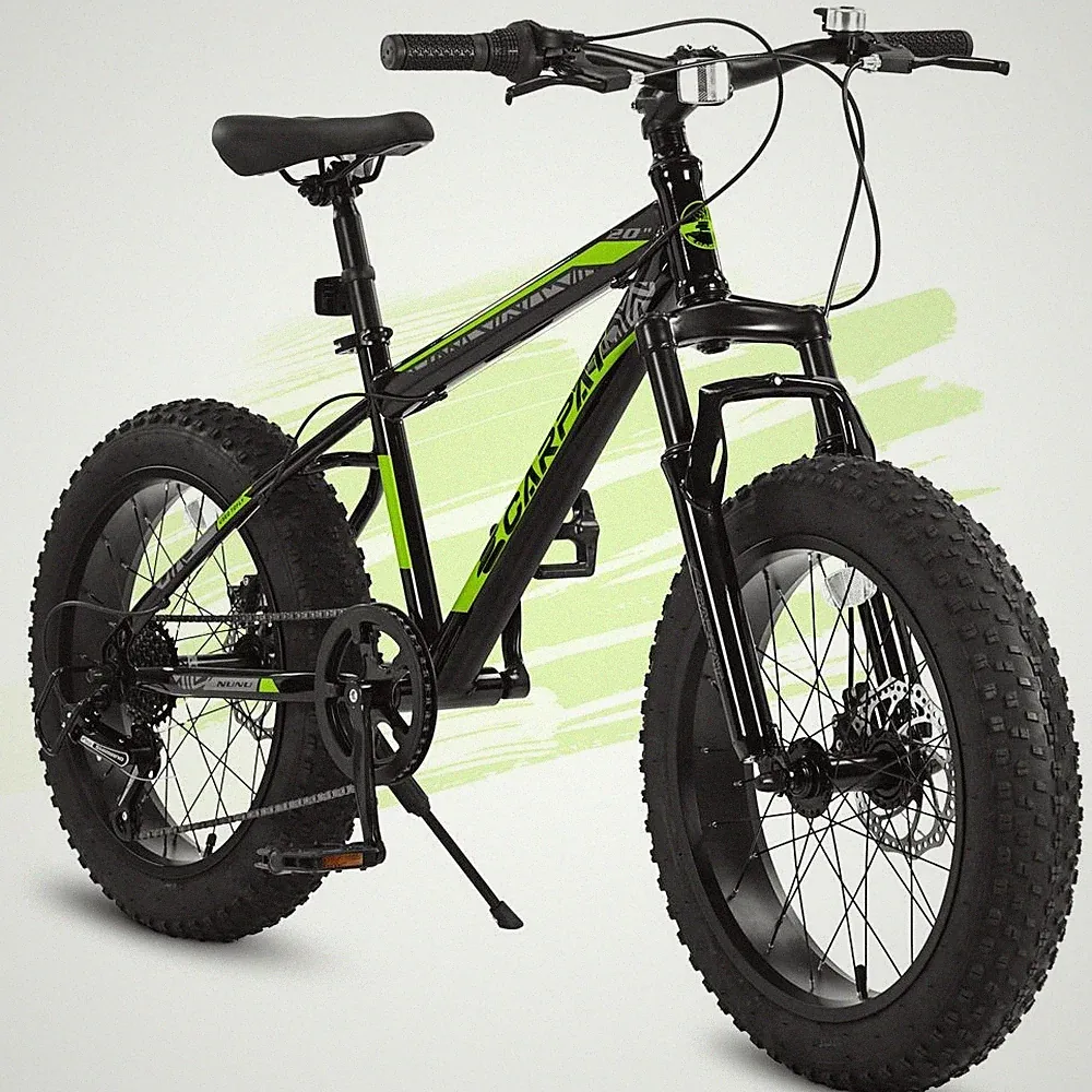 20" 7-Speed Mountain Bike for Kids and Teenagers, Disc Brakes, Road Riding