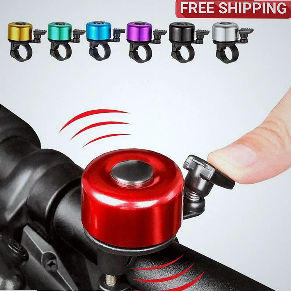 Aluminum Bicycle Bell Classic Bike Bell Handlebar Bike Ring Bell for Adults Kids