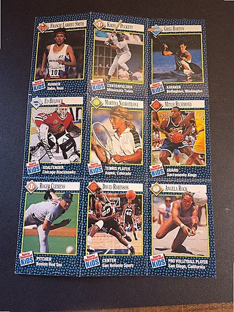 April 1992 Sports Illustrated For Kids - Uncut Sheet MLB NBA NFL NHL USA Puckett
