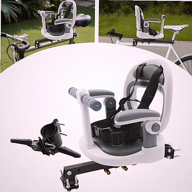 Child Bike Seat for Kids - Front Mounted, Comfortable & Adjustable Design