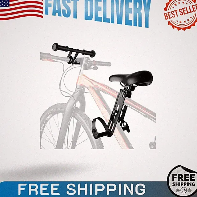 front mounted child bike seat with handlebar for parent-child mountain bike cycl
