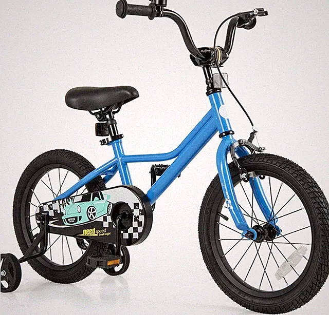 Kids Bike, 12 14 16 18 Inches Car Pattern Sporty Bicycle W/Removable Training Wh