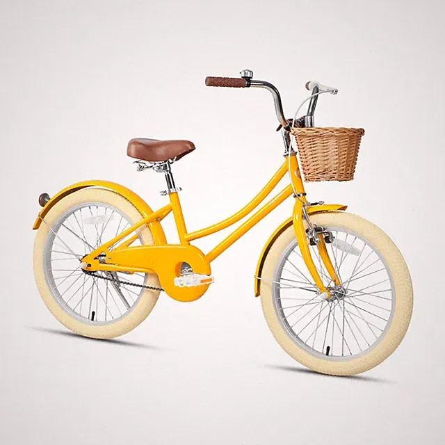 Little Molly 12-20 inch Kids Retro Cruiser Bike for 2-13 Year Old with Wicker...