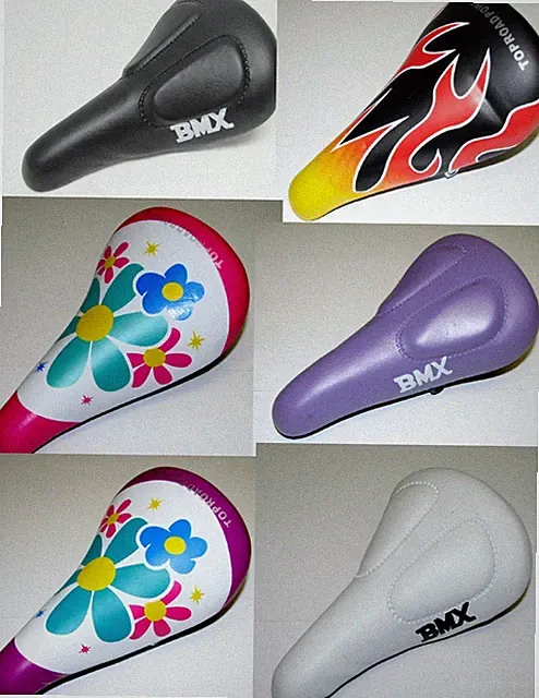 NEW KIDS BIKE SEAT black purple white pink purple FOR 16" OR 20" BIKES CYCLING!