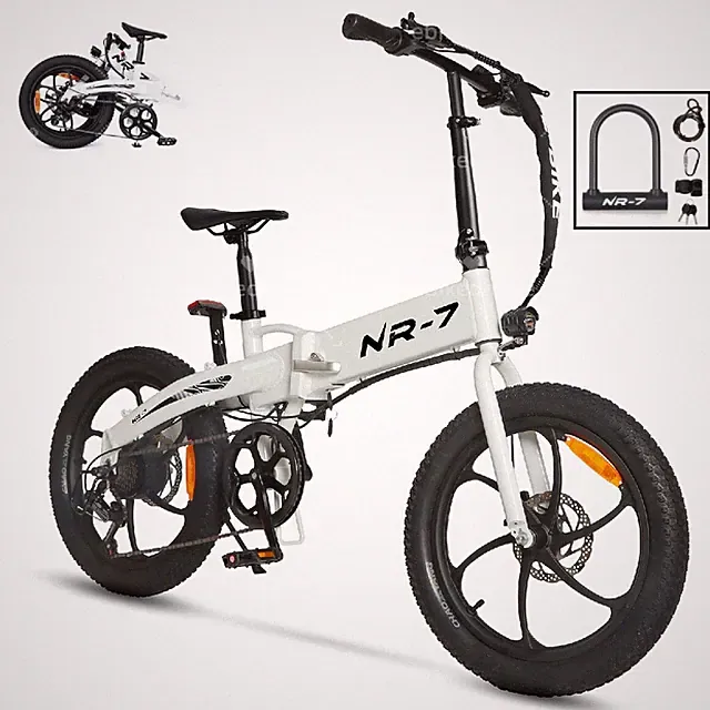NR-7 ebike 20" x 3.0 Fat Tire Mountain Electric Bicycle for Adult Kids 28 MPH US