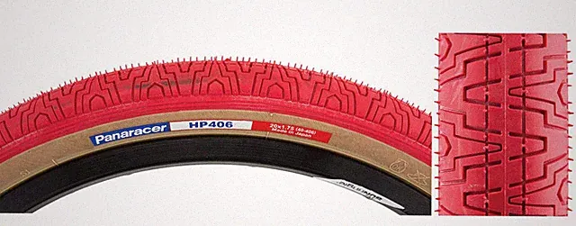 Panaracer HP406 BMX Tire Gumwall Red NOS Old School For Hutch GT Haro US