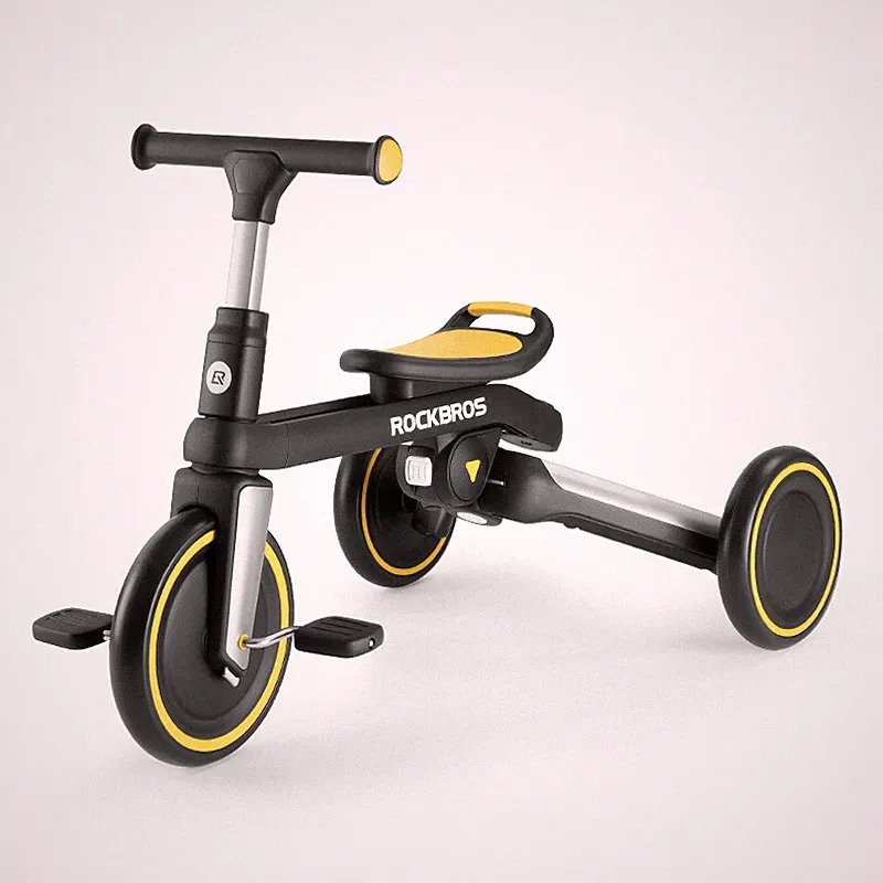 ROCKBROS Balance Bike Toddler Tricycle 3in1 for 2 to 5 Years Old Kids Foldable