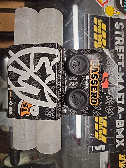 S&M BMX bike Grips PASSERO CLEAR Flangeless FIT ODI usa made Fly Kink Sunday NEW