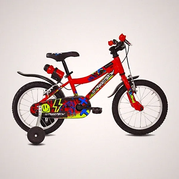 Street Boy 16 City Bike For Kids 16 1V Steel Red 3-5 Years B40161020 MYLAND Bike