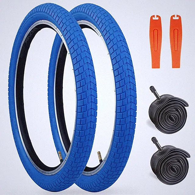 WEEROCK 20 Inch Kid Bike Tire Blue Bicycle Tires for 20 Inch Boys Bike BMX MT...
