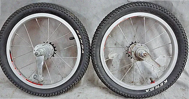 Woom Supa Dupa Hoops 14" Kids Bike Wheel Set Recumbent 254ISO Coaster Brake SS !