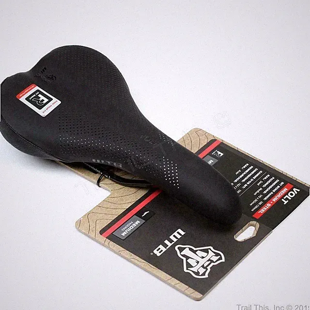 WTB Volt Medium (142mm wide) Black MTB Bike Saddle Unisex Seat Steel Rails